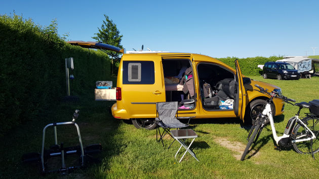Mein Minicamper auf dem Winzer-Campingplatz